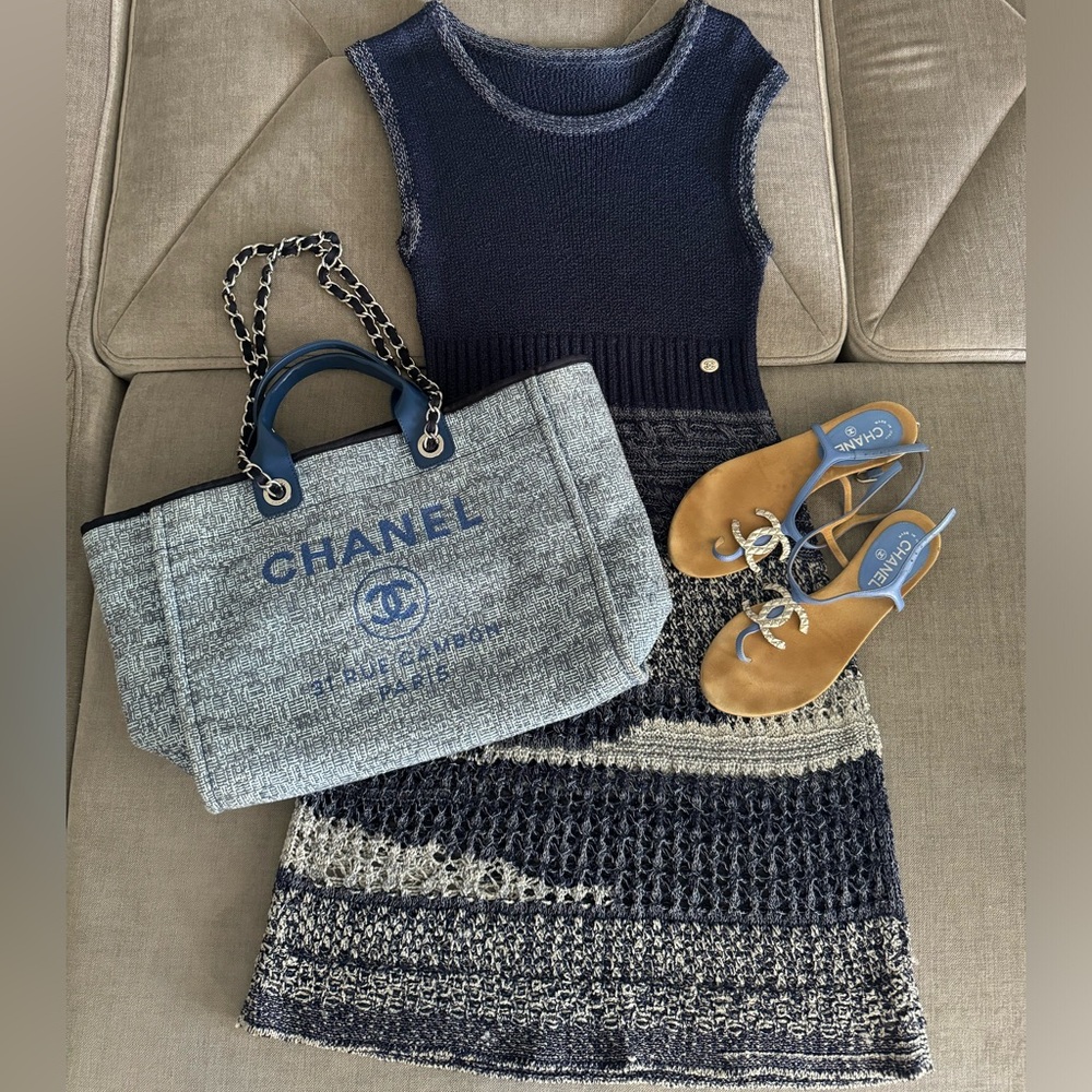Deauville tweed tote bag Chanel